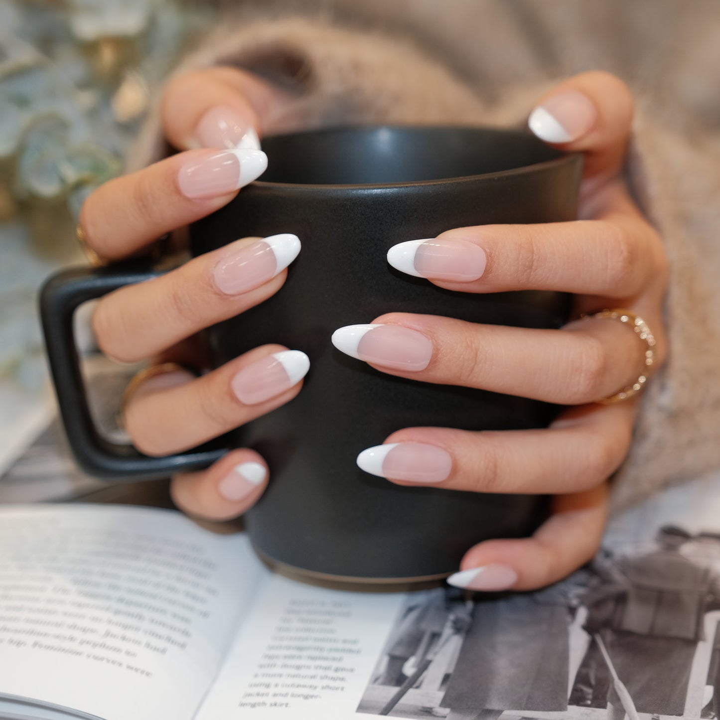 InchArt Press-on Nails Classic White French