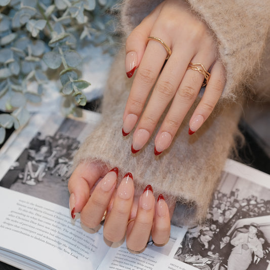 InchArt Press-on Nails Red French