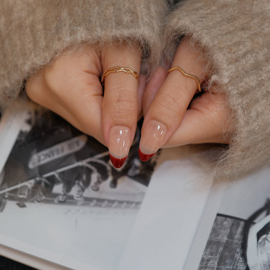 InchArt Press-on Nails Red French