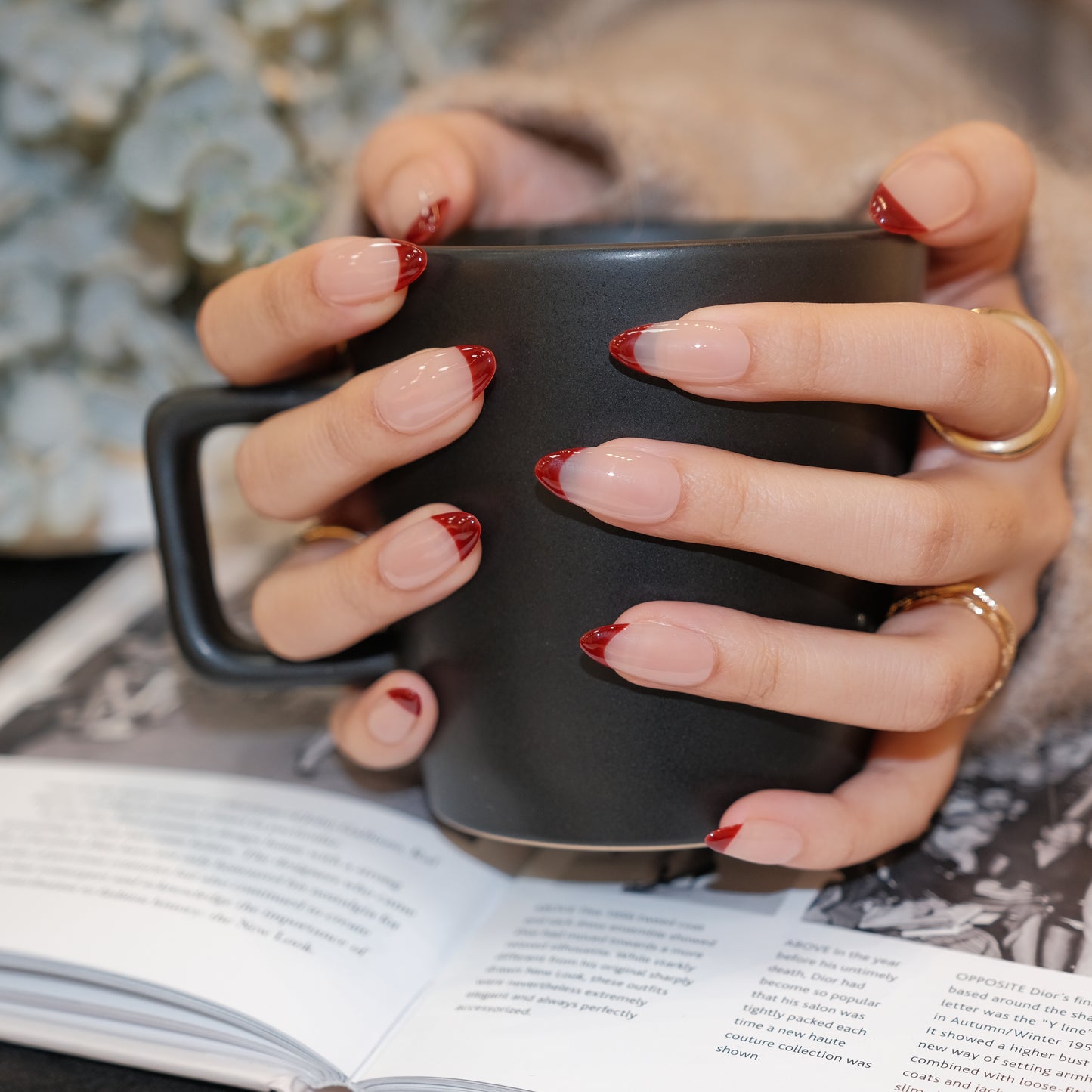 InchArt Press-on Nails Red French