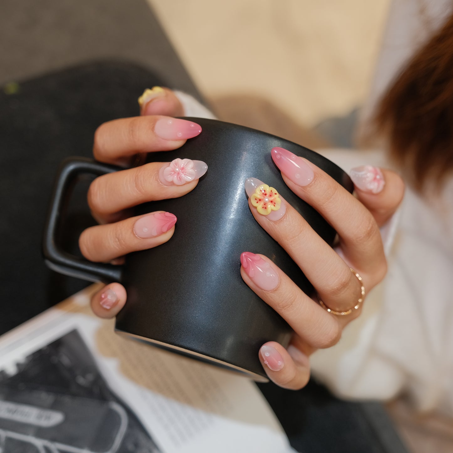 InchArt Press-on Nails Sunset Garden