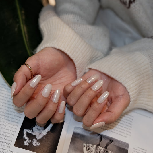 InchArt Press-on Nails Pearly Whites