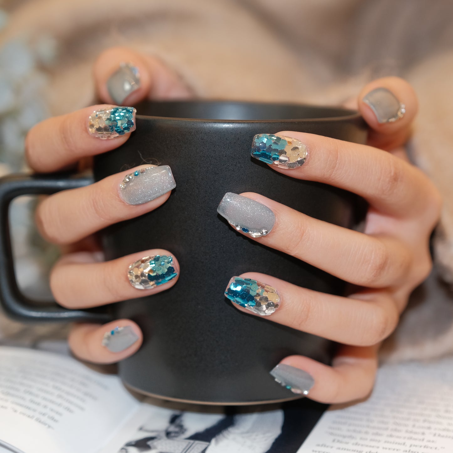 InchArt Press-on Nails Mermaid Hanon (LV)