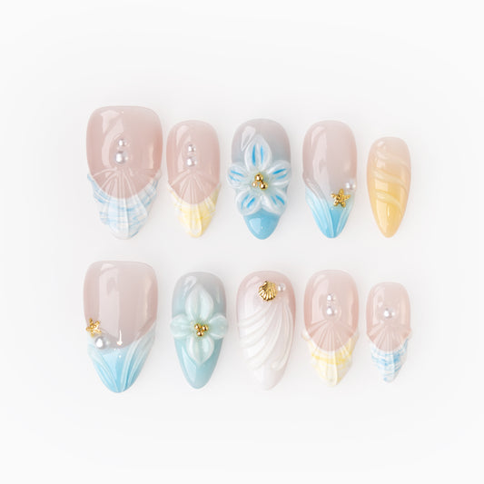 InchArt Press-on Nails Sunkissed Shells