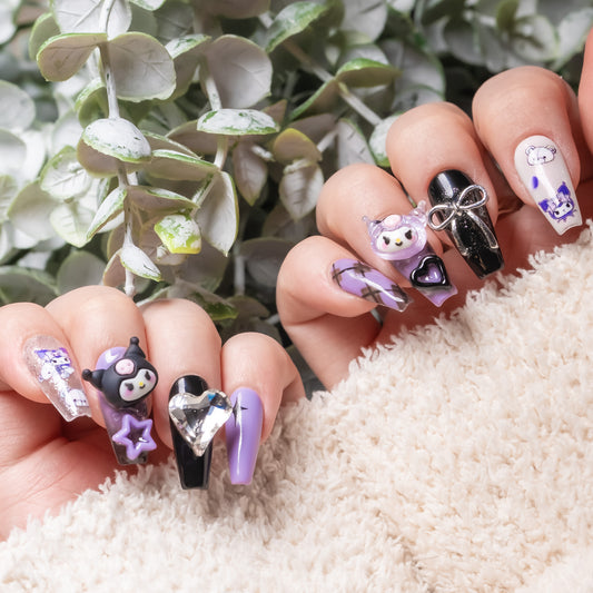 InchArt Press-on Nails Kuromi <3