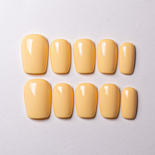 InchArt Press-on Nails Butter Yellow
