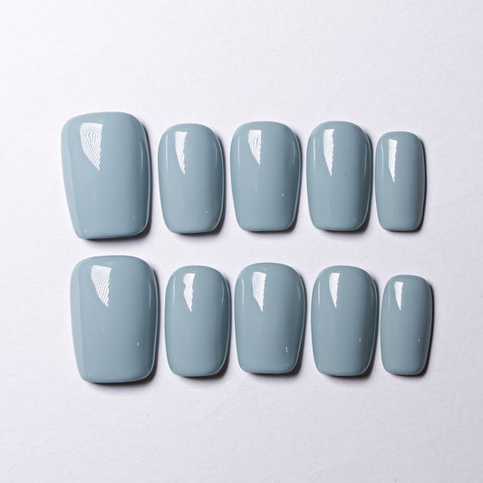 InchArt Press-on Nails Dusty Blue