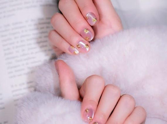 InchArt Press-on Nails Golden Glaze