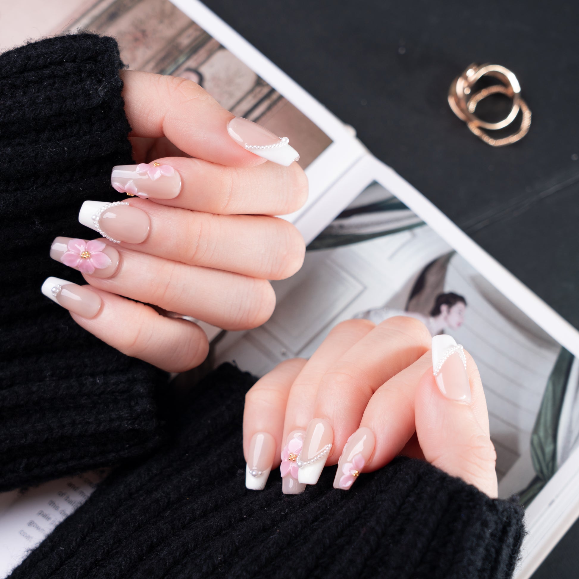 InchArt Press-on Nails Cherry Blossom