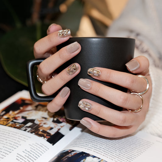 InchArt Press-on Nails Gold Rush (SV)