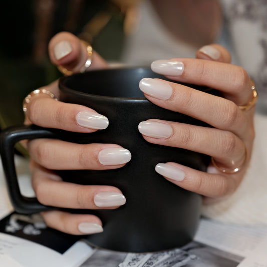 InchArt Press-on Nails Pearly Whites