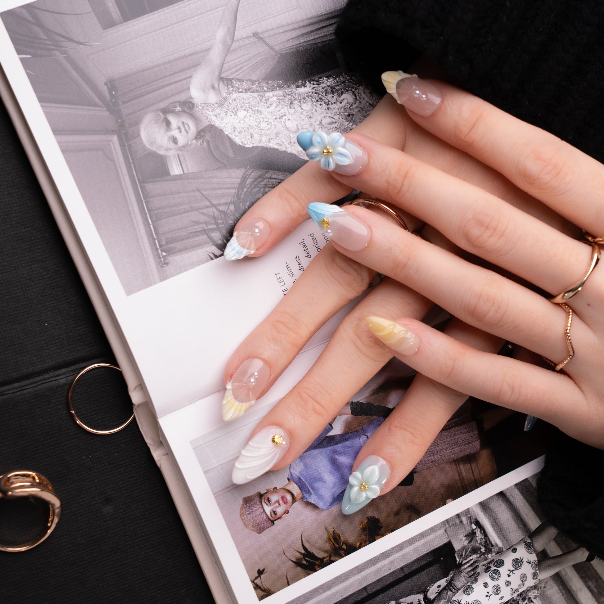 InchArt Press-on Nails Sunkissed Shells
