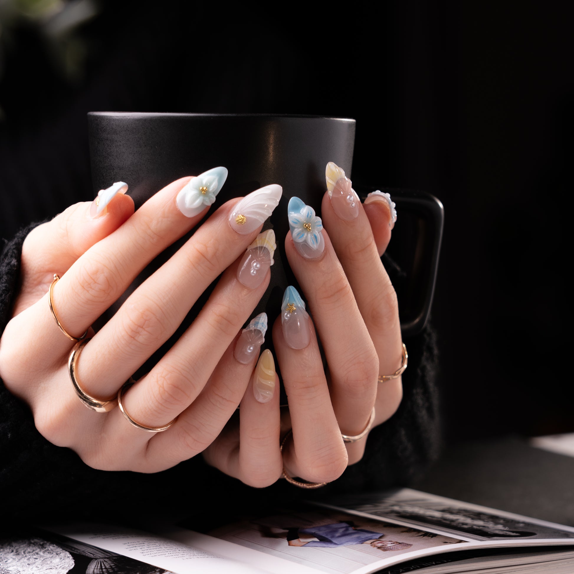 InchArt Press-on Nails Sunkissed Shells