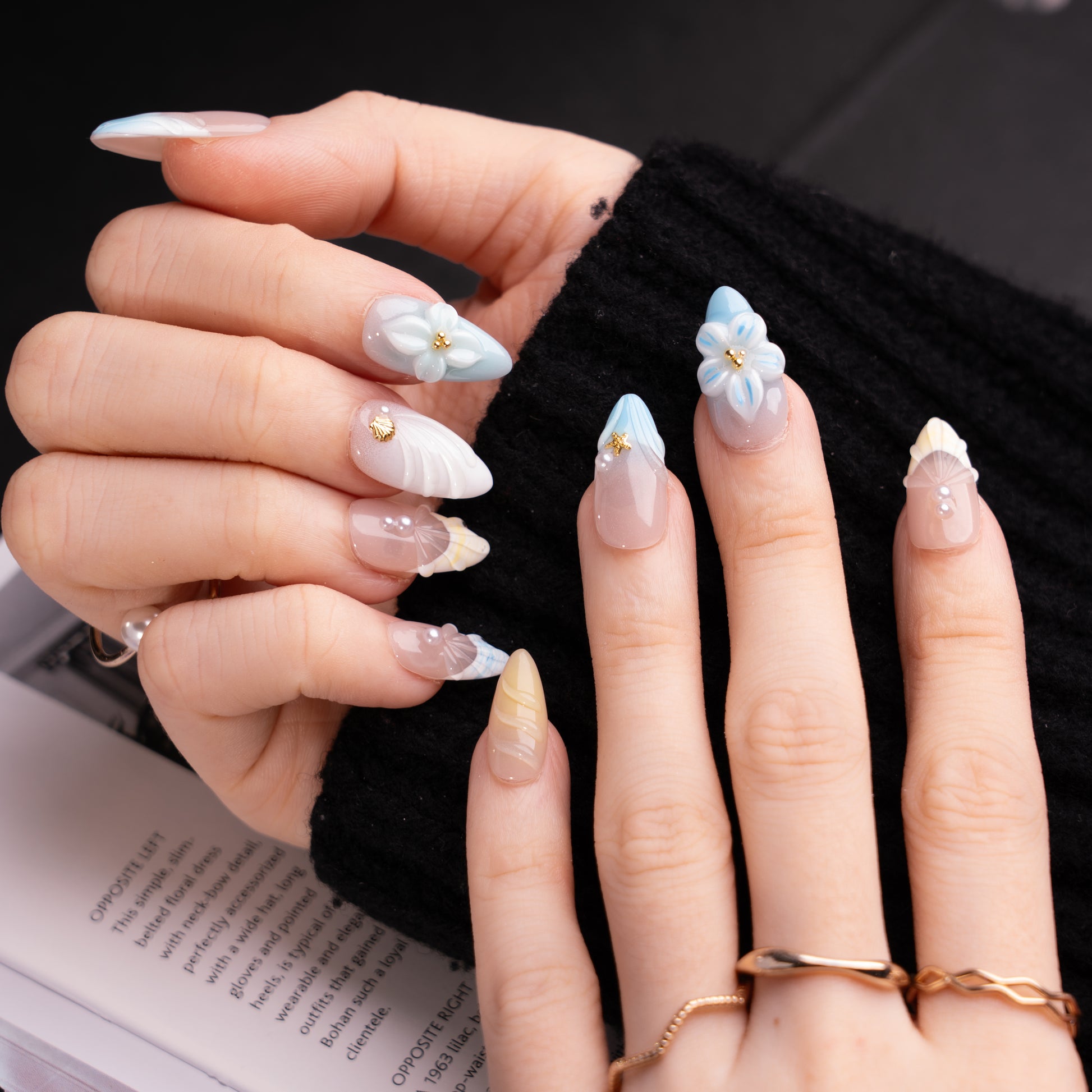 InchArt Press-on Nails Sunkissed Shells