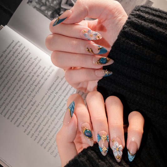 InchArt Press-on Nails Celestial Teal