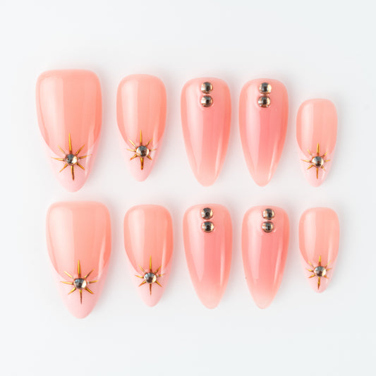 InchArt Press-on Nails Blush Gold