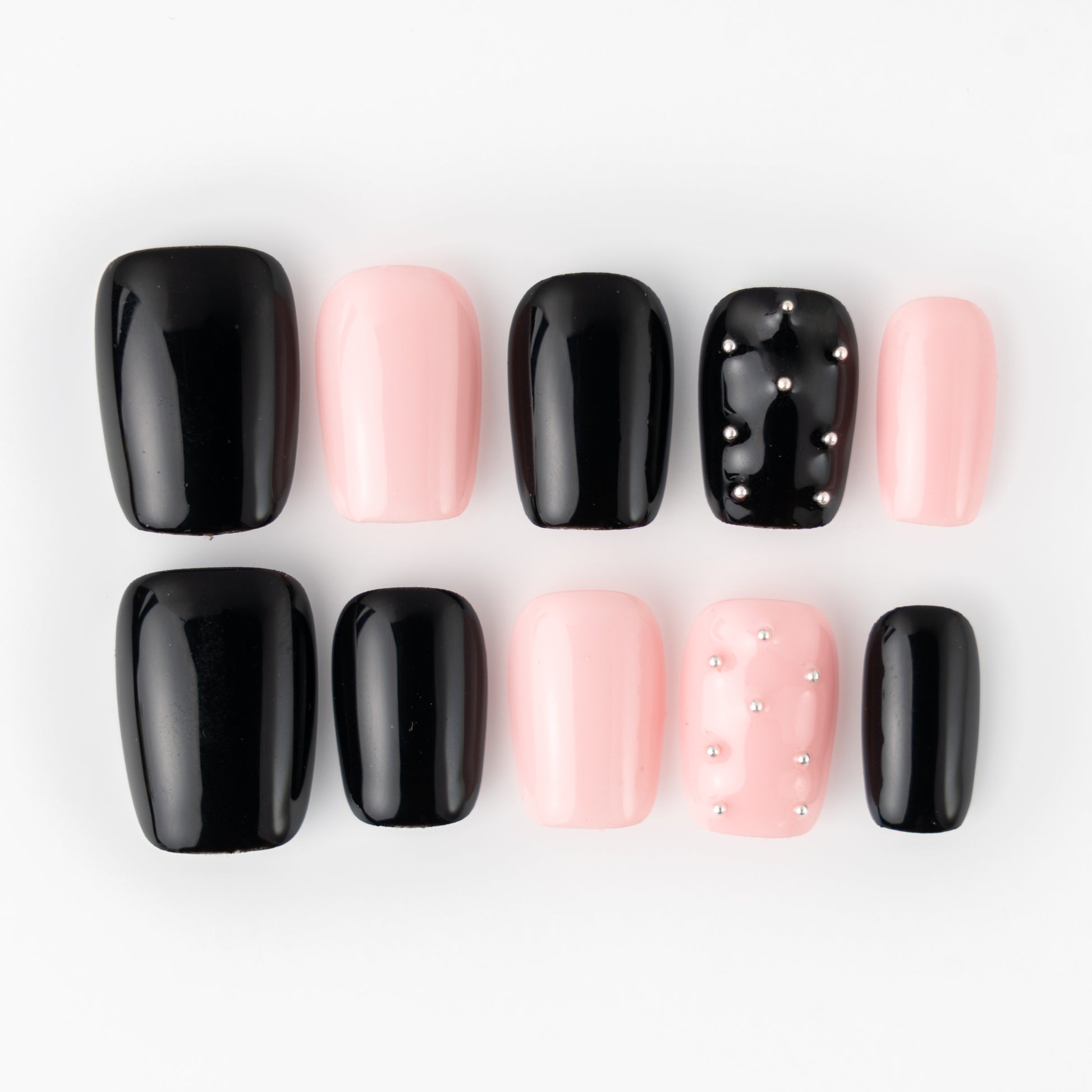 InchArt Press-on Nails Black Pink in your area