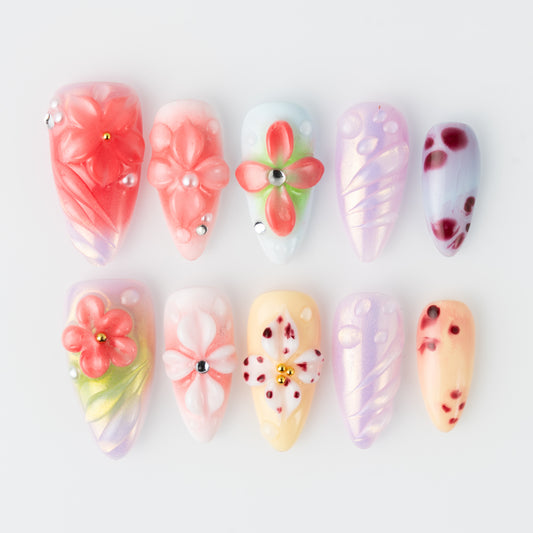 InchArt Press-on Nails Fruity Palette