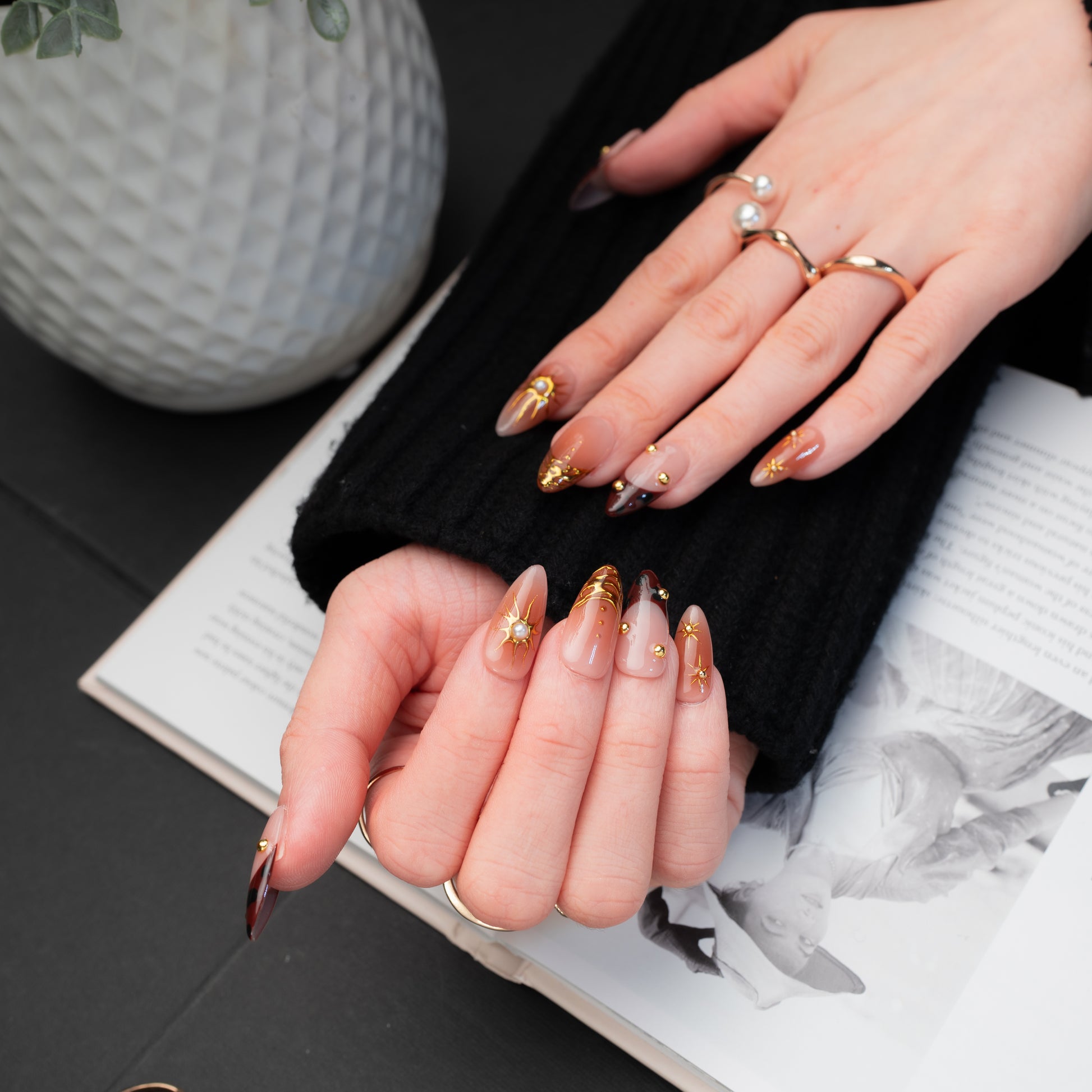 InchArt Press-on Nails Cafe Mocha