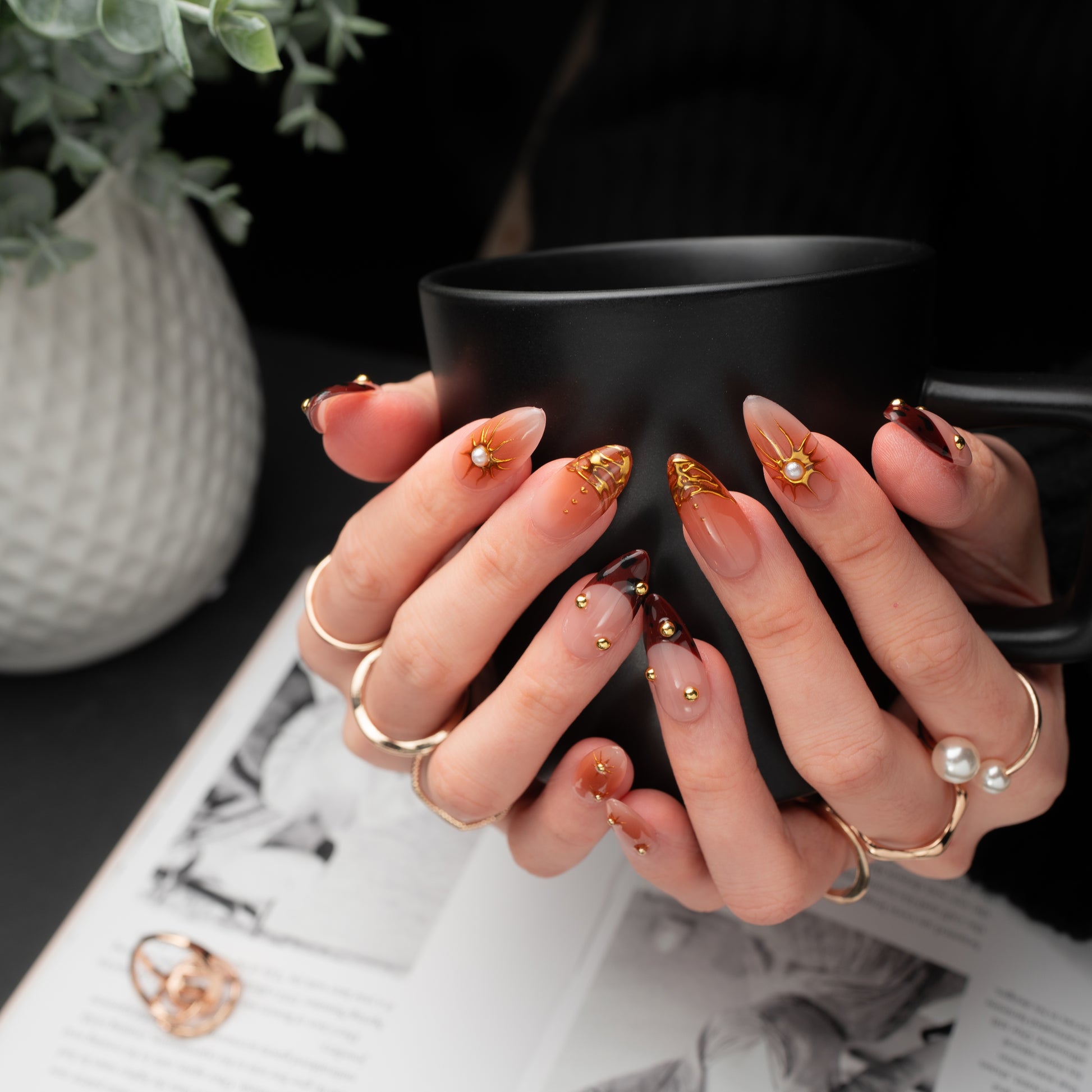 InchArt Press-on Nails Cafe Mocha