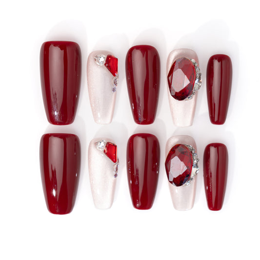 InchArt Press-on Nails Garnet