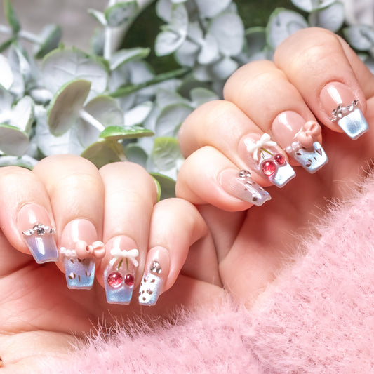 InchArt Press-on Nails Kitty's bow