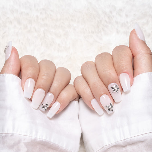 InchArt Press-on Nails Milky Galaxy