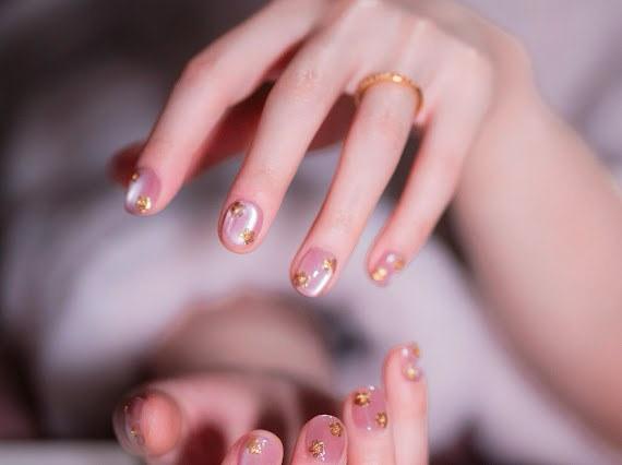 InchArt Press-on Nails Golden Glaze